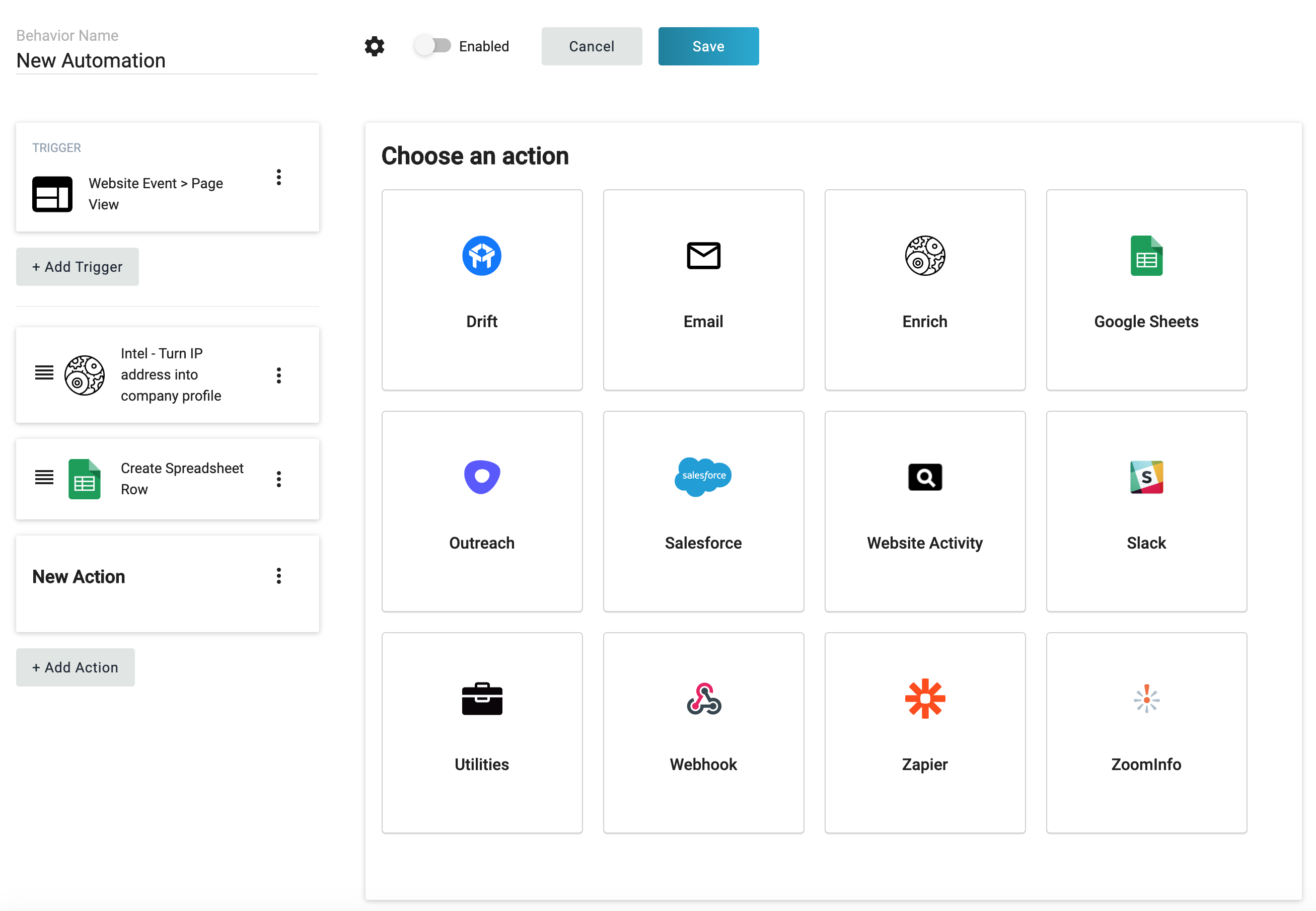 BigPicture Automation Actions